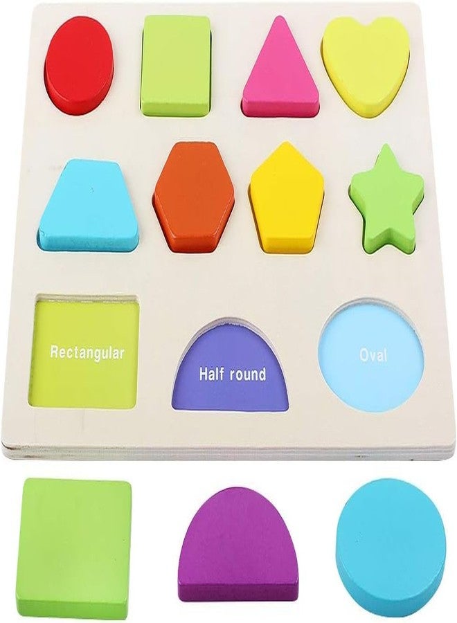 Rexez Wooden Puzzles for Toddlers, Wooden Alphabet Number Shape Puzzles Toddler Learning Puzzle Toys for Kids, 3 in 1 Puzzle for Toddlers, Age 3+ (Set of 3) - Image 5